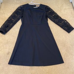Lace sleeve dress